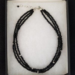 SILPADA STERLING SILVER & BLACK ONYX NECKLACE
